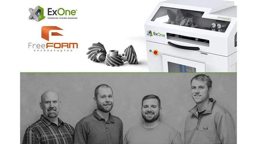 ExOne Announces Pioneering Binder Jet 3D Provider to Use Innovent+ Metal 3D Printer
